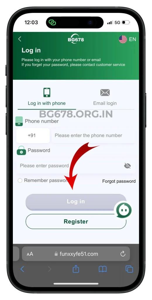bg678-login-page